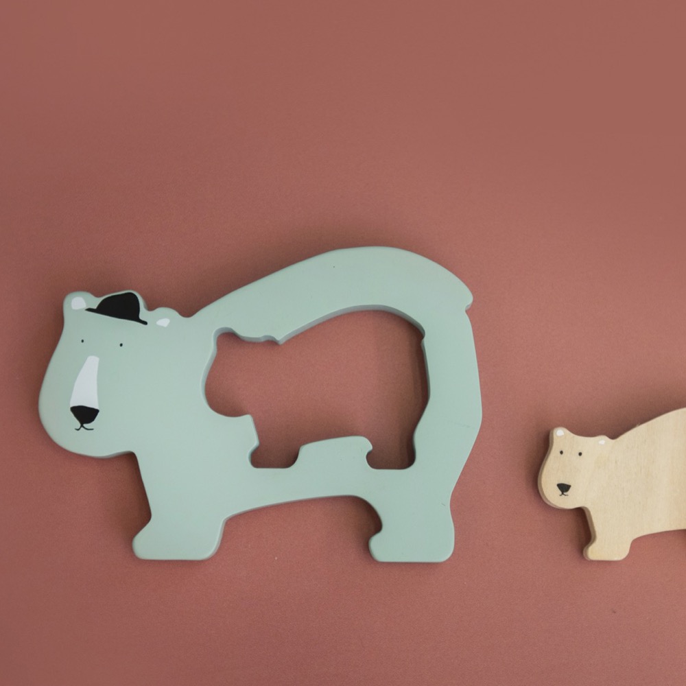 Wooden baby puzzle - Mr. Polar Bear